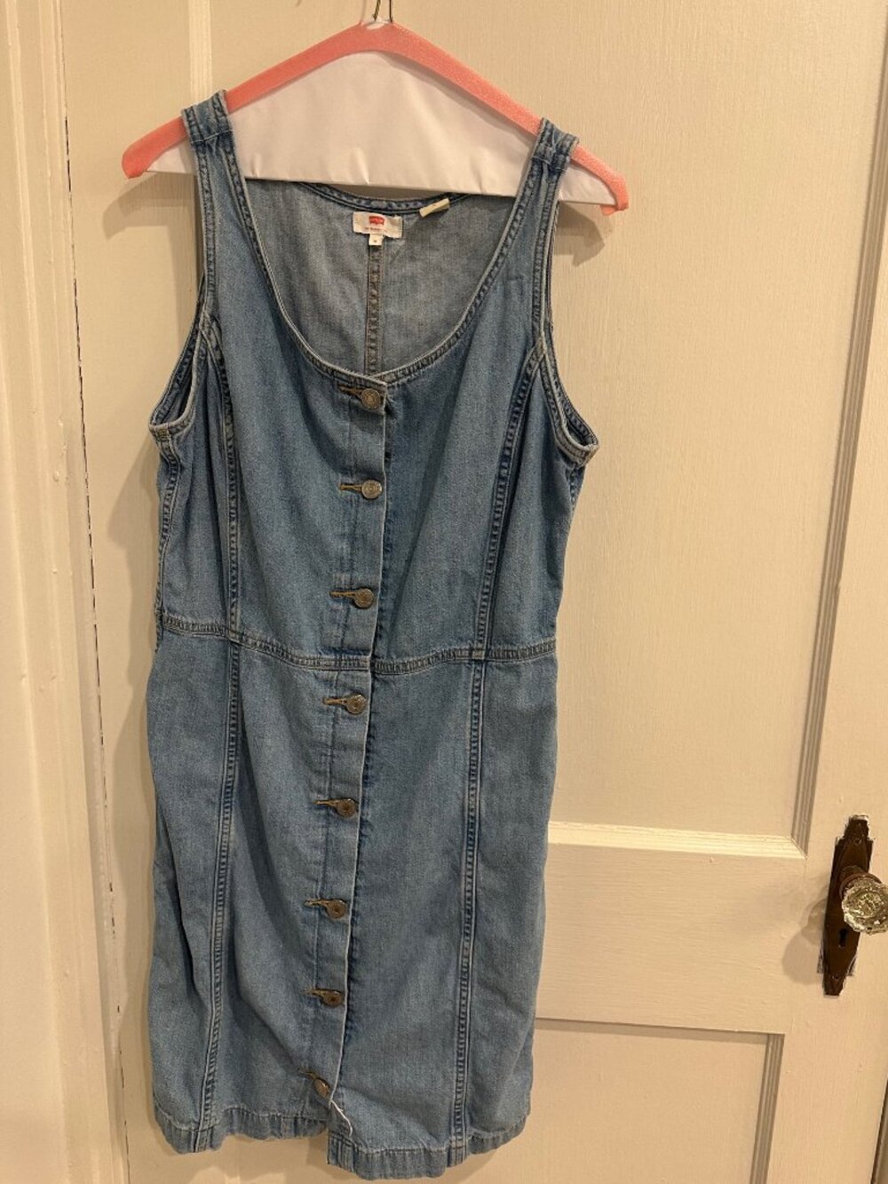 Levi’s Denim Button Front Midi Dress Medium